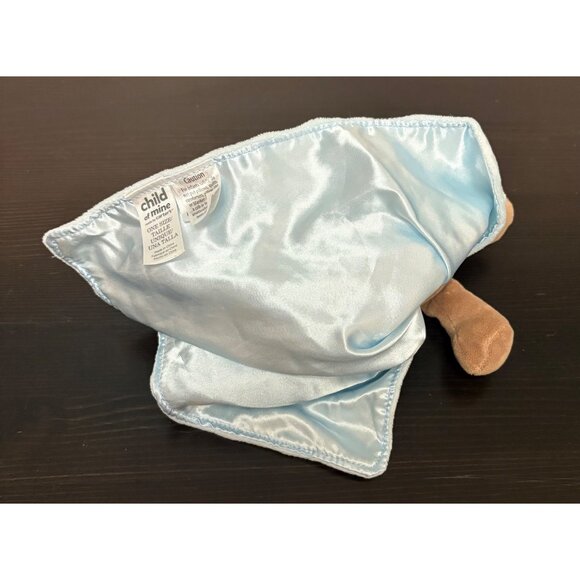 Child Of Mine Carters Blue Rattle Security Blanket Monkey Lovey "I Love Mommy" - Picture 3 of 5